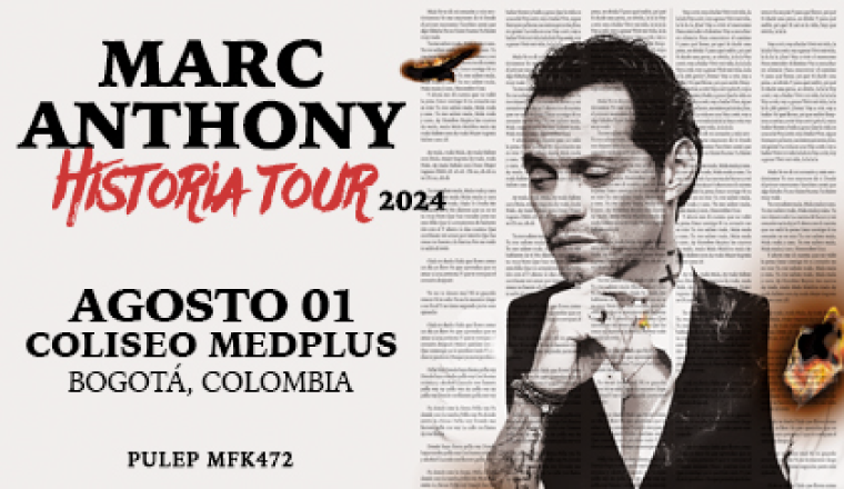 ¡Marc Anthony regresa a Bogotá con su Historia Tour en una noche llena de música latina y pasión!