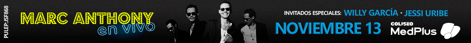 Condiciones del concierto MARC ANTHONY - EN VIVO TOUR
