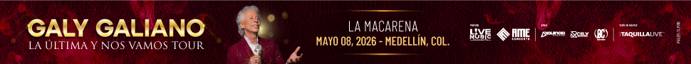 Condiciones del concierto LA ULTIMA Y NOS VAMOS TOUR 2026 GALY GALIANO