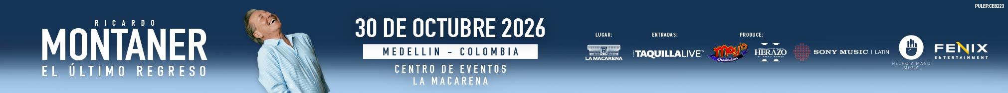 Condiciones del concierto RICARDO MONTANER EL ULTIMO REGRESO