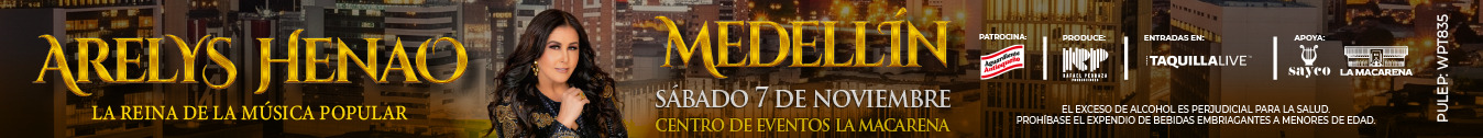 Condiciones del concierto ARELYS HENAO MEDELLÍN: 30 AÑOS DE CARRERA MUSICAL